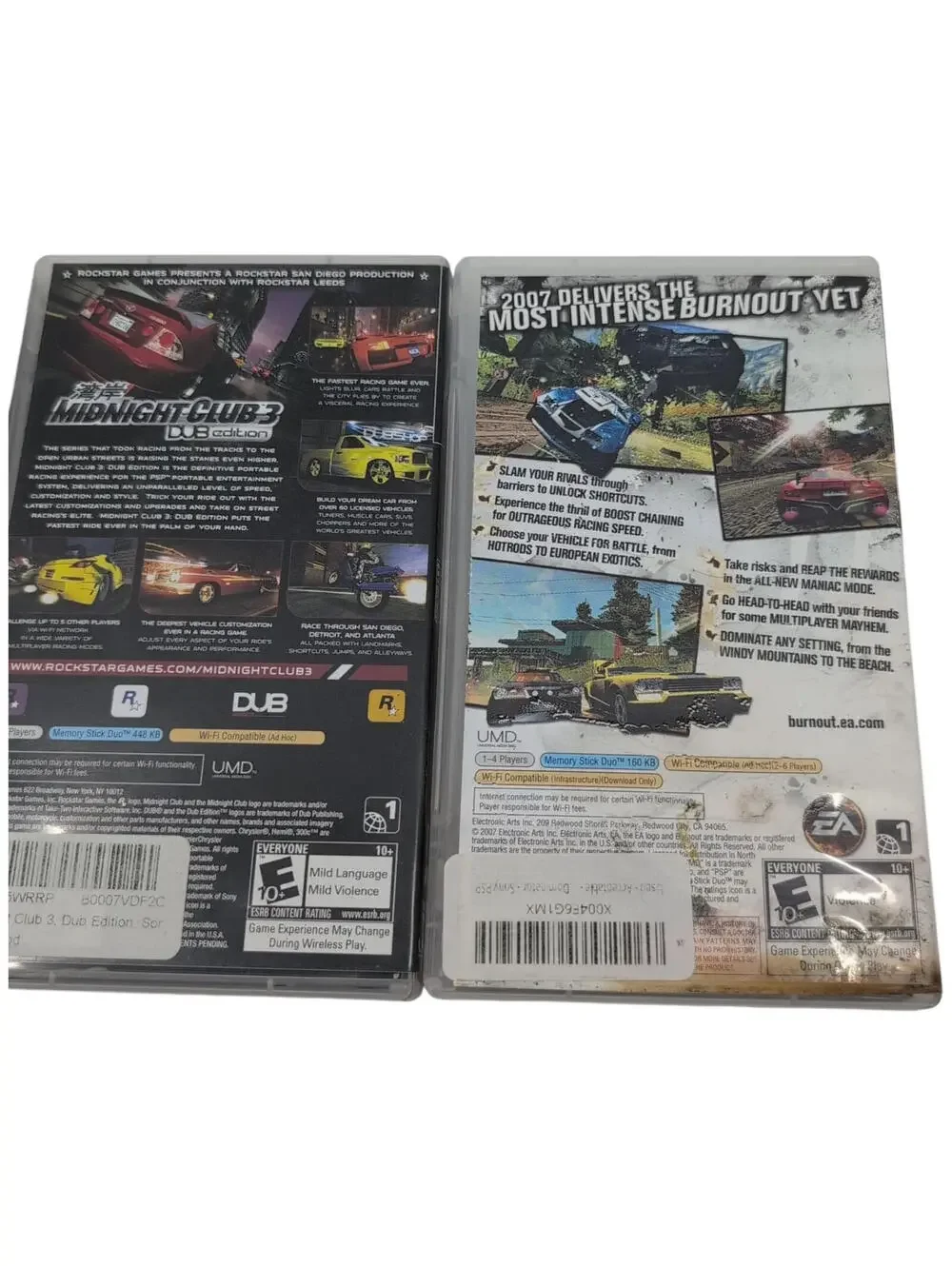 Sony PSP Game Lot 3x ATV Offroad Fury Pro Midnight Club 3 Burnout Dominator